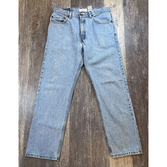 Levis & Strauss Jeans Men 34x30 Light Blue Regular Straight Fit‎ Vintage Y2K - Picture 1 of 16